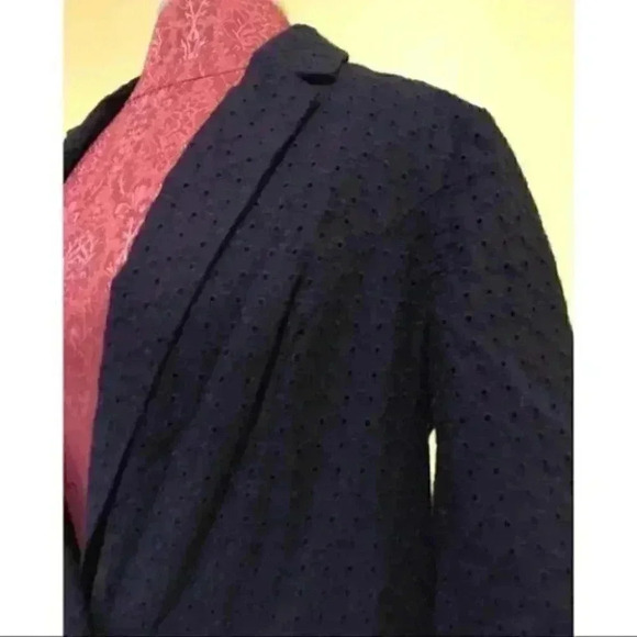 Gap Outlet Blazer Size 4 Eyelet One Button Pockets - Picture 5 of 7